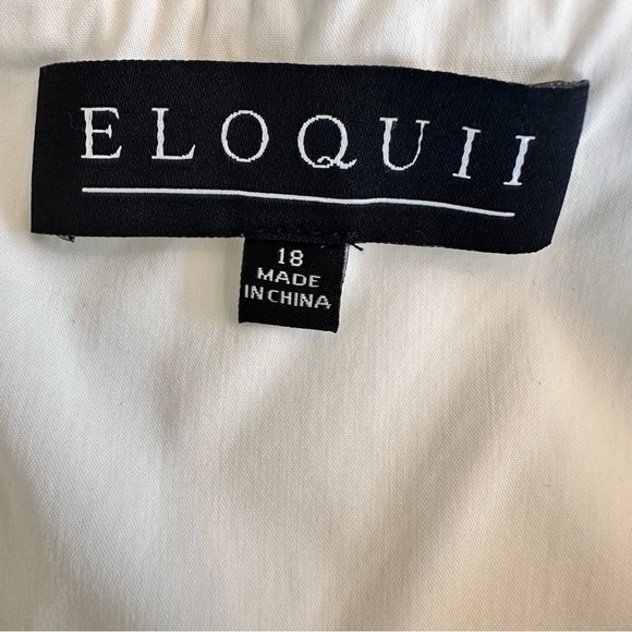 Eloquii Plus Size White Lace Dress - Picture 5 of 9